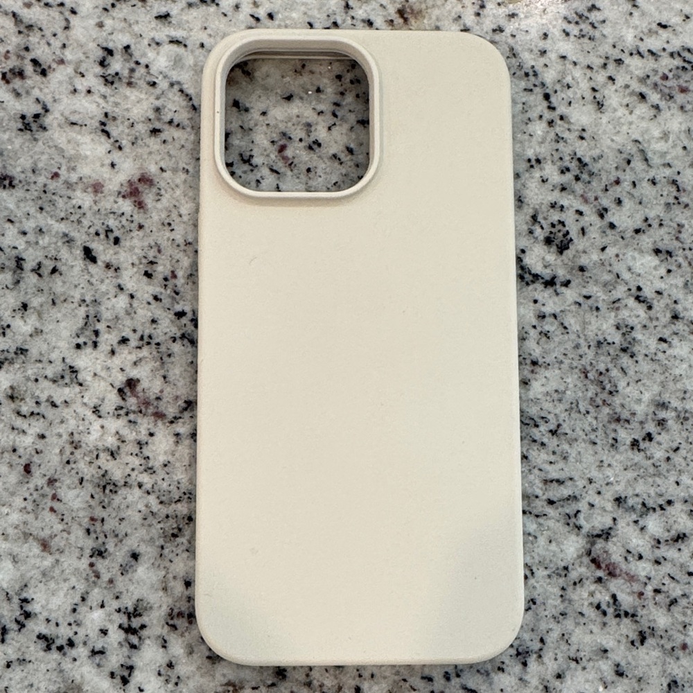 Premium Cream iPhone 15 Pro Max Case
